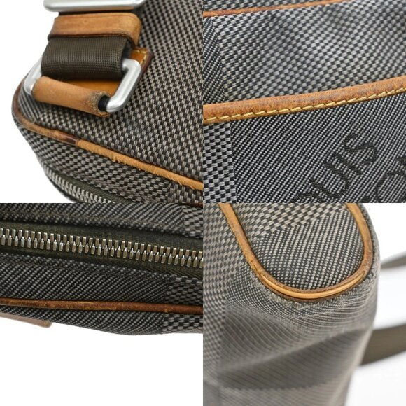 LOUIS VUITTON Acrobat Shoulder Bag Damier Geant Leather Khaki - Picture 16 of 16